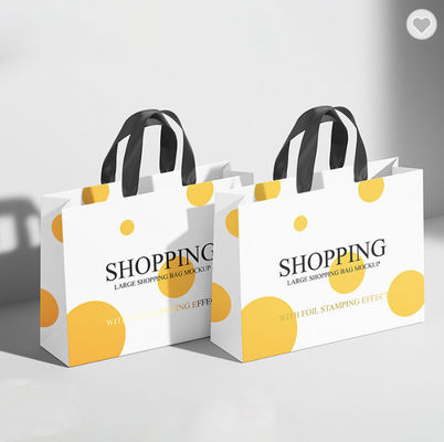 Giá tốt. Pantone White Glossy Laminated Paper Bags Thank You Goodie Bags For Business (Thông túi giấy màu trắng sáng) trực tuyến
