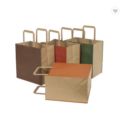 Un buen precio. CMYK Bolsas de regalo de papel kraft de color sólido de color natural Bolsas de papel ecológicas de 190 gramos en línea