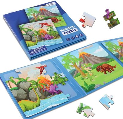 Good price Dinosaur Wooden Magnetic Puzzles For Toddlers 3 5 6 Year Olds 2 - 20 Pieces online