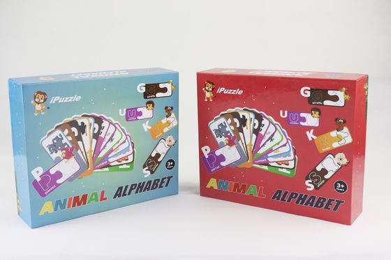 Goede prijs. Vernis Grijsplaten Papier Puzzel Animal Alphabet Matching Cards online