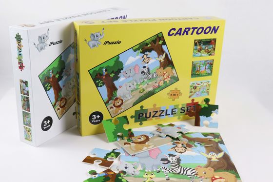 Dobra cena. Cool 4 Pack Paper Jigsaw Puzzle Niemowlę 4-8 lat w sieci