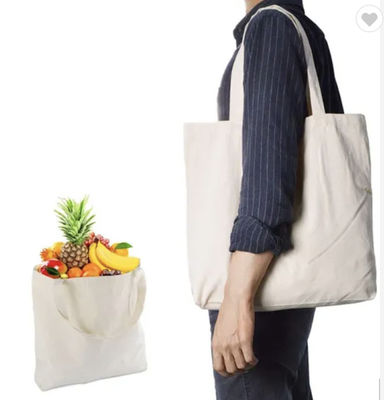 Good price 2022 Customized Totes With Logo Black Cotton Canvas Grocery Bags 230gsm online