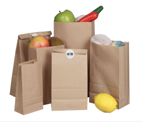 Un buen precio. ISO9001 Embalaje de bolsas de papel resistentes a la grasa de grado alimentario para sándwiches, panes, marrón, blanco en línea