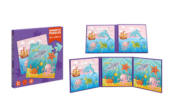 Bom preço. Brinquedos Educativos Magnéticos Animais do Mar Puzzles Para 3 Anos + em linha