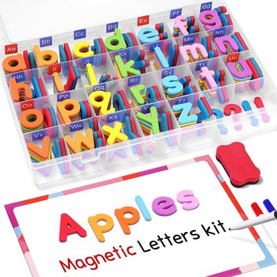 Goede prijs. Magnetische letters voor het klaslokaal 208 stukken dubbelzijdige magneetplaten schuim alfabet voor kleuters spel online
