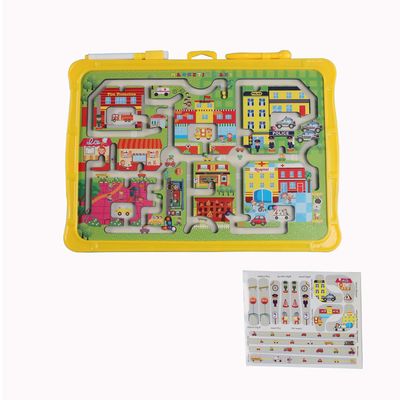 Good price Children's Interactive Magnetic Maze Toys Two Sides Urban Traffic For 2 Year Olds online