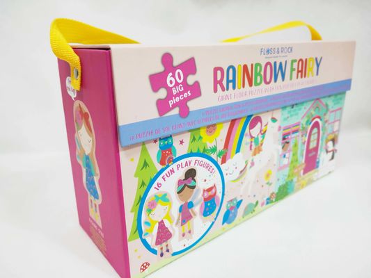 ভালো দাম 60pcs Rainbow Fairy কার্ডবোর্ড Jigsaw Puzzle বড় টুকরা Jigsaws সঙ্গে মজার পপ আউট খেলার চিত্র অনলাইনে