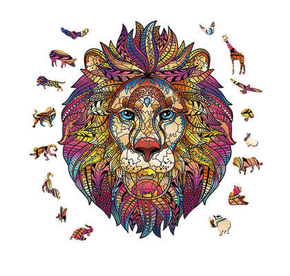 Un bon prix. Mystérieux Lion personnalisé Puzzles en bois cadeau pour adultes enfants en ligne