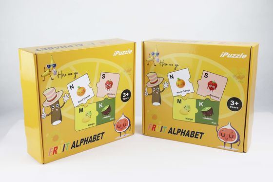 Ein guter Preis. 2.5mm Dicke Frucht Alphabet Puzzle 28 Stück Lack Veredelung online
